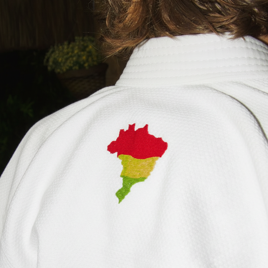 Kimono Brasil Rasta - Blanco